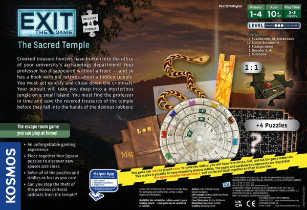 EXIT: The Game - The Sacred Temple (with Puzzle)