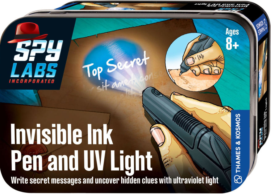 Invisible Ink Pen,Secrect Message pens, 2 In 1 Magic UV Light Pen