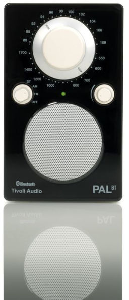 Tivoli PALBTGBLK PAL Bluetooth Speaker - High Gloss Black/White