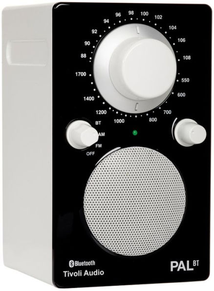 Tivoli PALBTGBLK PAL Bluetooth Speaker - High Gloss Black/White