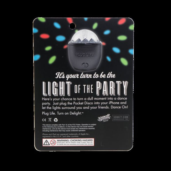 Pocket Disco Ball Black