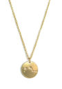 Zodiac Necklace Gold Aries