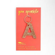 Title: Glitter Keychain Letter A