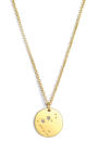 Zodiac Necklace Gold Capricorn