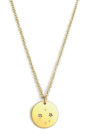 Zodiac Necklace Gold Libra