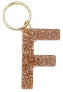 Glitter Keychain Letter F