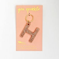 Glitter Keychain Letter H