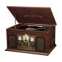 Victrola 6/1 Bluetooth Record Player w 3-speed Turntable - Espresso