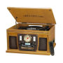 Victrola Wooden 8-in-1 Nostalgic Record Player with Bluetooth and USB Encoding - Oak
