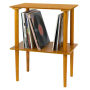Victrola Wooden Stand with Record Holder - Oak