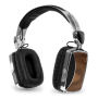 Victrola Wood and Chrome Rechargeable Bluetooth Headphones