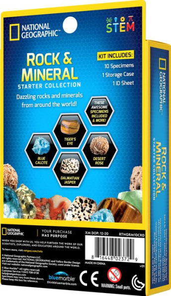 National Geographic Impulse Rock + Mineral Starter Kit