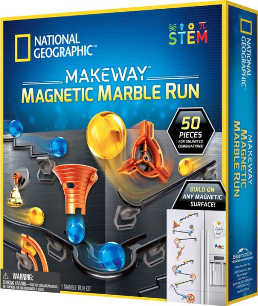 National Geographic Makeway Magnetic Marble Run- 50 pcs