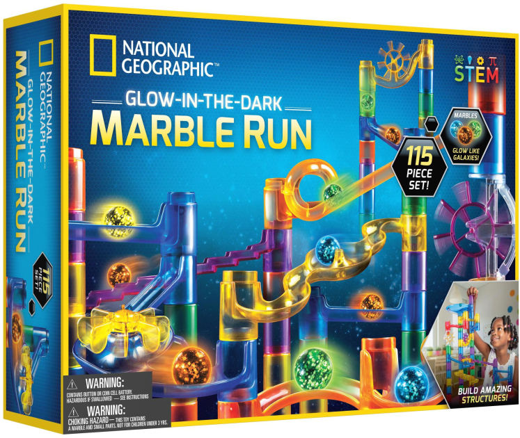 National Geographic Glow-in-the-Dark Marble Run 115 piece