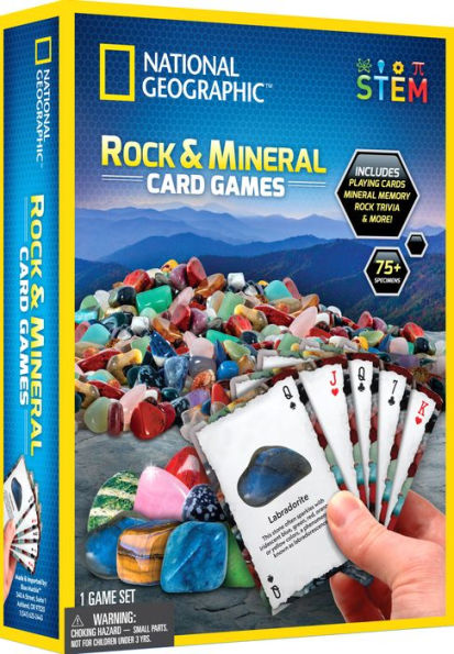 National Geographic Rock + Mineral Card Games