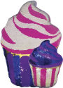 Cupcake Reversible Sequin Pillow