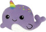 Narwhal Embroidered Fleece Mini Pillow