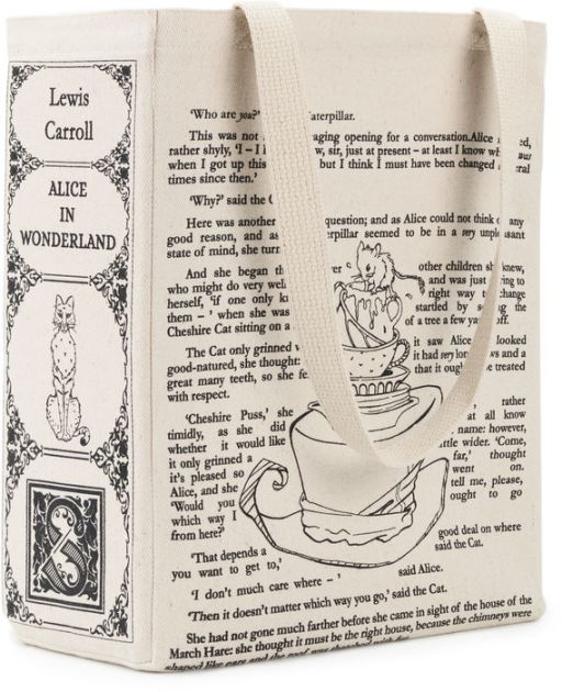 Alice in Wonderland Book Tote by Storiarts