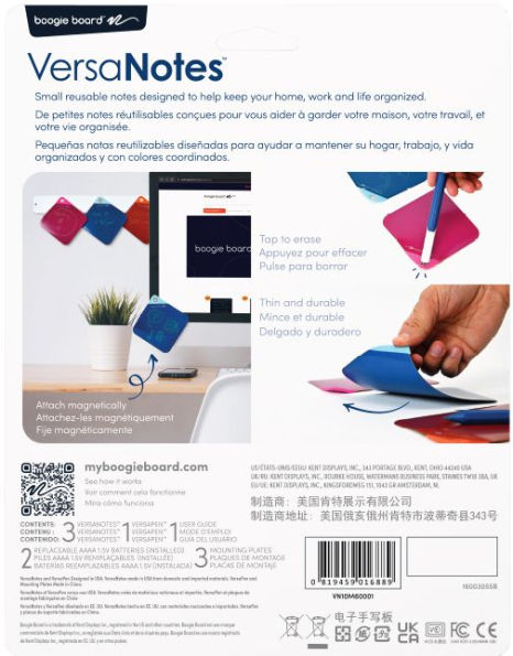 VersaNotes Reusable Notes 4x4 3pk