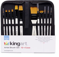 Title: Artist Brushes with Case - 12 pcs