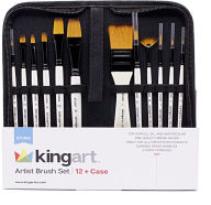 Artist Brushes with Case - 12 pcs