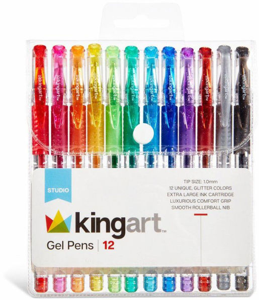 Soft Grip Gel Pen - 12 pc Set