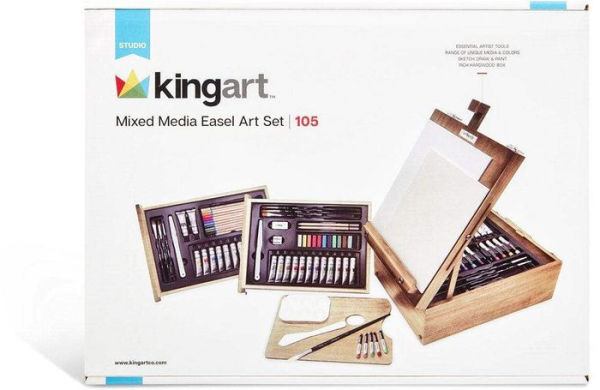 Mixed Media Table-Top Sketchbox Easel 105 Piece Art Set