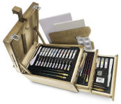 Alternative view 2 of Mixed Media Table-Top Sketchbox Easel 105 Piece Art Set