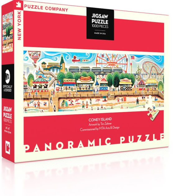 Coney Island 1,000PIECE PANORAMIC JIGSAW PUZZLE by New York Puzzle