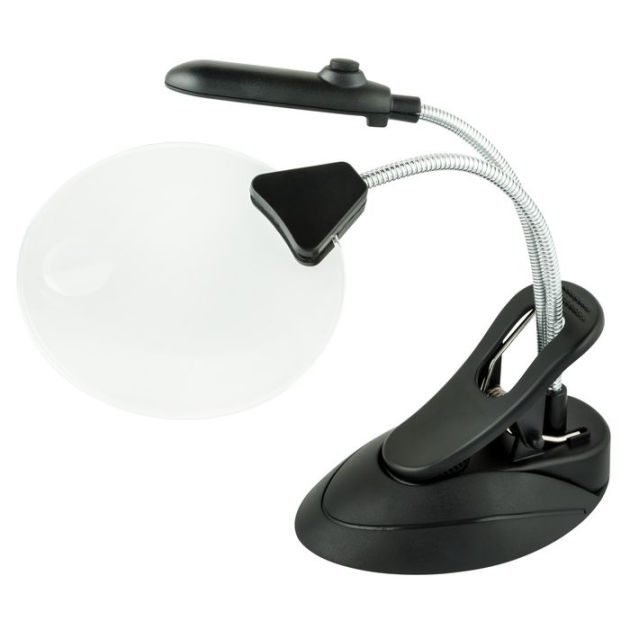 table lamp with lens