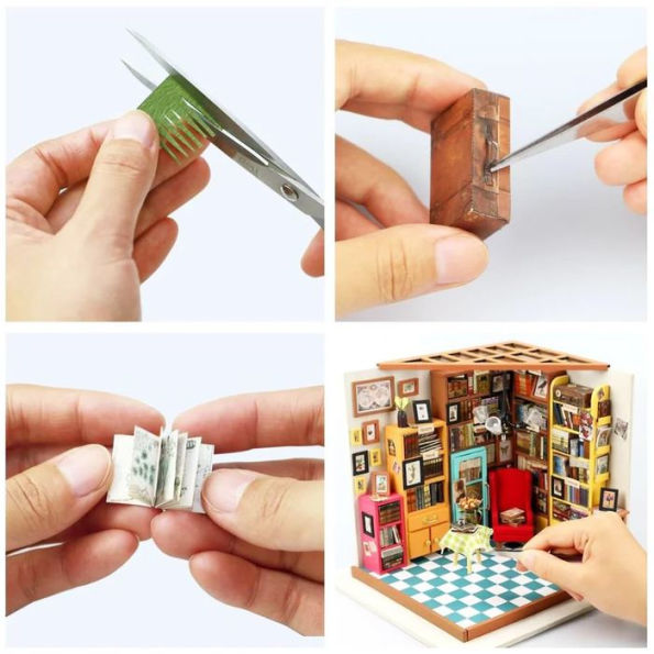 DIY Miniature House Kit: Sam's Study