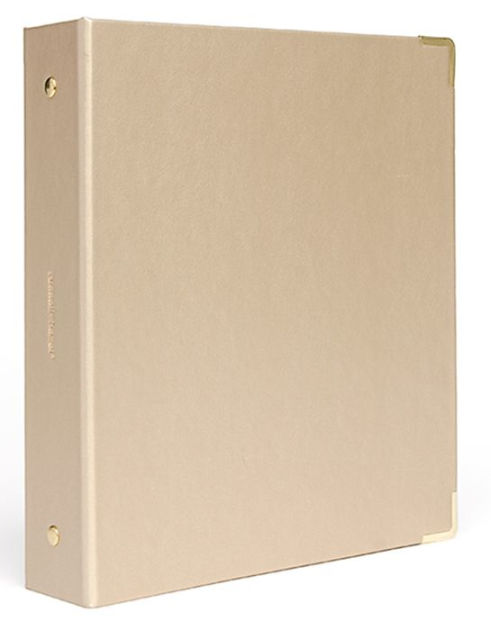 Small ring-binder with sticky notes, Brown