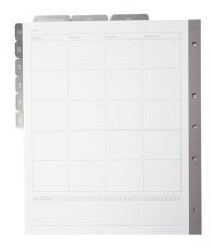 Title: Russell + Hazel Signature Perpetual Monthly Tab 12mos Binder Insert