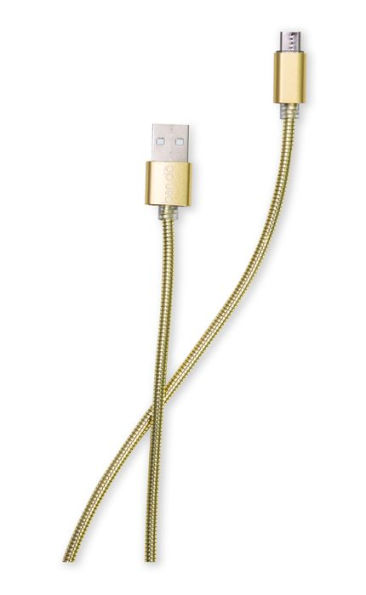 Ban.do Extra Large Micro USB Charging Cord, Metallic Gold