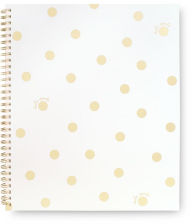 Title: kate spade new york Large Spiral Notebook, Gold Dot with Script