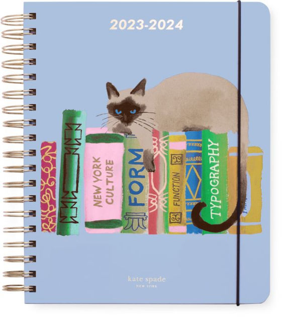 kate spade new york 17 Month Mega Planner, Bookshelf + Cat (Exclusive) by  Lifeguard Press, Inc.