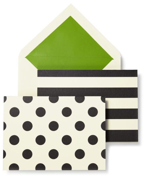 Kate Spade New York Spot On Note Cards Set of 10 by Kate Spade