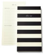 Kate Spade New York Dear Me Black Stripe List Notepad
