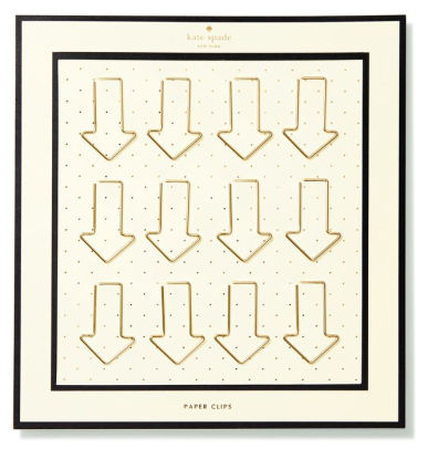 Kate Spade New York Gold Arrow That Way Paper Clip - Set of 12