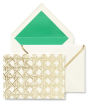 Kate Spade Caning Gold Notecard Set