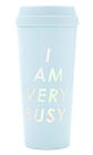 hot stuff thermal mug, I am very busy (ice blue)