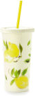 Tumbler with Straw, Lemon