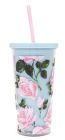 Sip Sip Tumbler With Straw Rose Parade