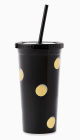 Kate Spade New York Scatter Dot Tumbler With Straw