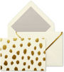 Kate Spade New York Gold Flamingo Dot Foldover Notecard