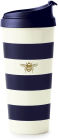 Thermal Mug, Navy Stripe with Bee