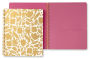 Large Spiral Notebook, Golden Floral