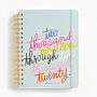 17 Month Late Spade Large Planner BN College Exclusive, Rainbow Lipstick