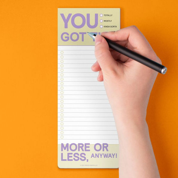 You Got This Make-a-List Pad