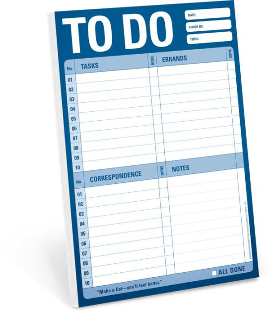 To Do Notepad 60 Sheets by Knock Knock Barnes & Noble®
